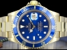 Rolex|Submariner Date Gold Oyster Bracelet Blue Dial|16618